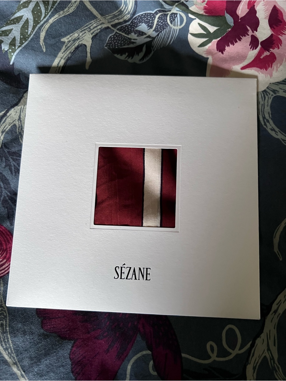 Sezane Monogram Print Scarf, Mocha
